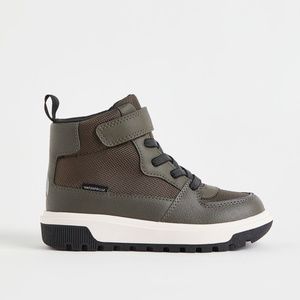 H&M Waterproof Hight Tops, size 1, dark khaki green.